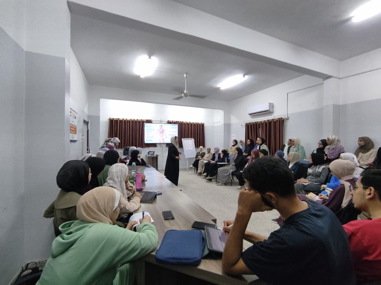 The first in-person lecture for medical students – in the Basic Sciences (Cardiology Module) – was held at Al-Shifa Medical Complex